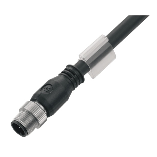 Sensor-actuator Cable, M12, Number of poles 5, 5 m, pin, straight, LED No, Shielded Yes