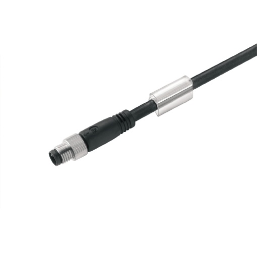 Sensor-actuator Cable, M8, Number of poles 4, 1.5 m, pin, straight, LED No, Shielded No