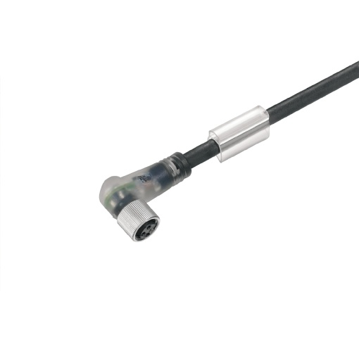 Sensor-actuator Cable, M8, Number of poles 4, 1.5 m, Socket, angled, LED Yes, Shielded No