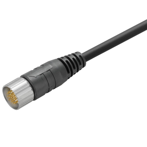 Sensor-actuator Cable, M23  M23, Number of poles 19, 1.5 m, pin, straight - socket, straight, LED No, Shielded No