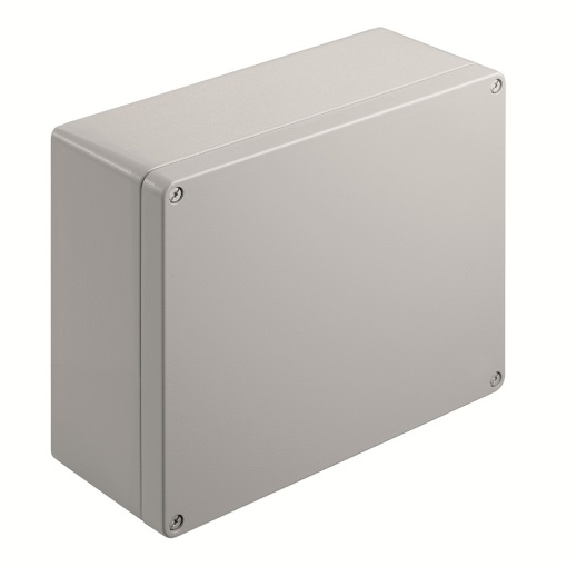 Metal housing, Width 280 mm, Height 230 mm, Depth 111 mm, Powder-coated, textured, Flange plate No, Aluminium AlSi12