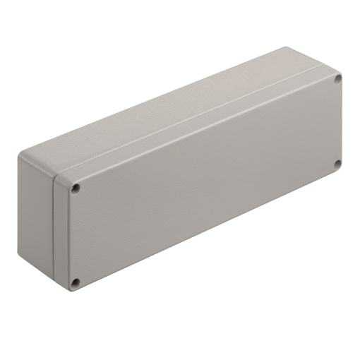 Metal housing, Width 250 mm, Height 80 mm, Depth 55 mm, Powder-coated, textured, Flange plate No, Aluminium AlSi12