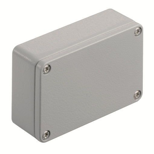Metal housing, Width 98 mm, Height 64 mm, Depth 34 mm, Powder-coated, textured, Flange plate No, Aluminium AlSi12