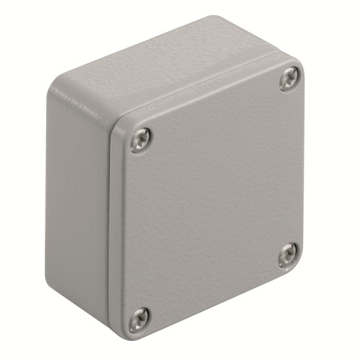 Metal housing, Width 58 mm, Height 64 mm, Depth 34 mm, Powder-coated, textured, Flange plate No, Aluminium AlSi12