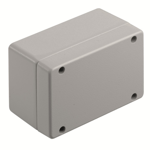 Metal housing, Width 130 mm, Height 82 mm, Depth 72 mm, Powder-coated, textured, Flange plate No, Aluminium AlSi12