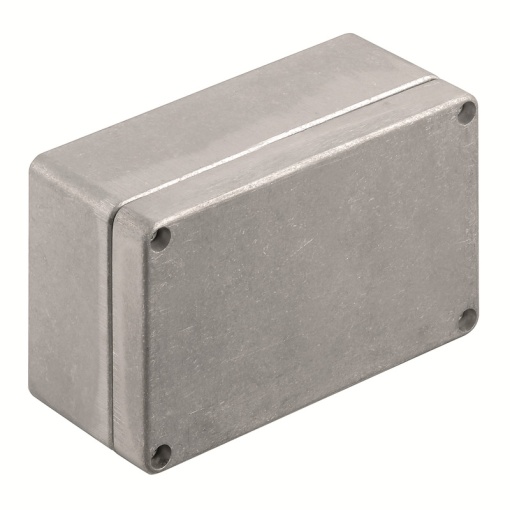 Metal housing, Width 125 mm, Height 80 mm, Depth 57 mm, untreated, Flange plate No, Aluminium AlSi12