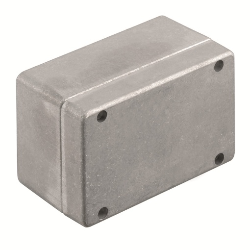 Metal housing, Width 130 mm, Height 82 mm, Depth 72 mm, untreated, Flange plate No, Aluminium AlSi12