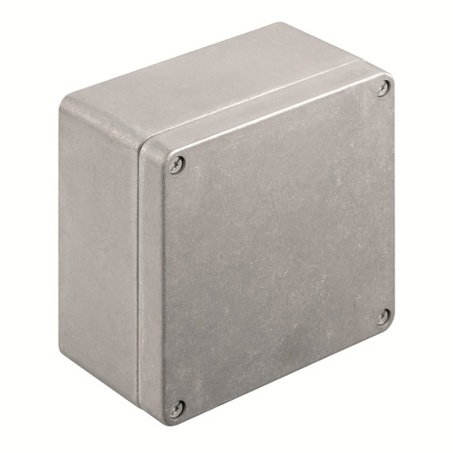 Metal housing, Width 160 mm, Height 160 mm, Depth 91 mm, untreated, Flange plate No, Aluminium AlSi12