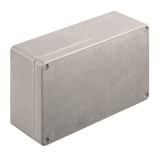 Metal housing, Width 260 mm, Height 160 mm, Depth 91 mm, untreated, Flange plate No, Aluminium AlSi12