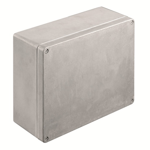 Metal housing, Width 280 mm, Height 230 mm, Depth 100 mm, untreated, Flange plate No, Aluminium AlSi12