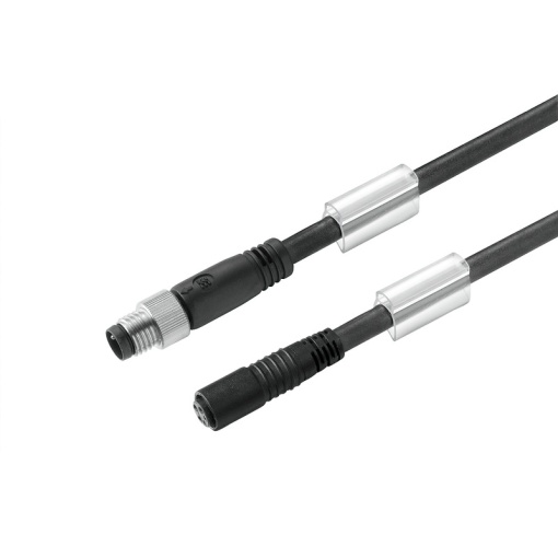 Sensor-actuator Cable, M8  M8, Number of poles 3, 10 m, pin, straight - socket, straight, LED No, Shielded No