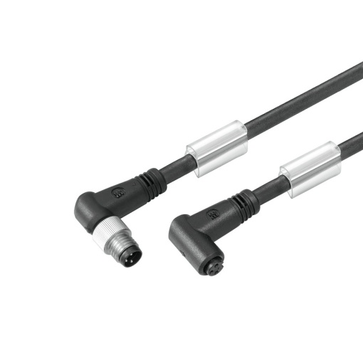 Sensor-actuator Cable, M8  M8, Number of poles 3, 10 m, pin, 90 - socket 90, LED No, Shielded No