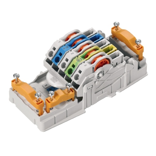 Energy distribution terminal block, IP20, Insulation displacement connection IDC, PUSH IN, Number of poles