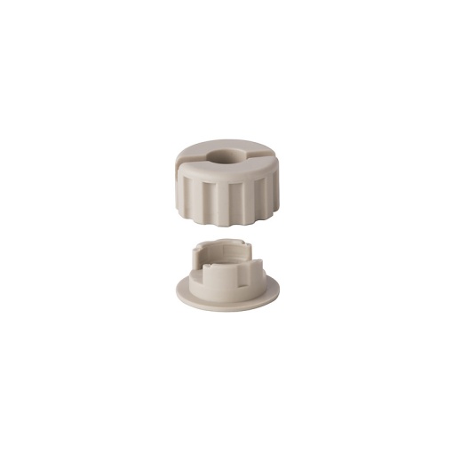 Fastening element Terminal, dark beige, Height 14.5 mm, Width 14.5 mm, Wemid, 120 C