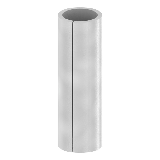 Distance bush terminal, tinned copper, Silver grey, Depth 25.2 mm