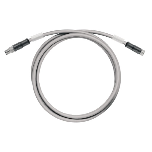 Copper data cable Assembled, Connecting line, Number of poles 4, Cable length 1.5 m, pin, straight - socket, straight