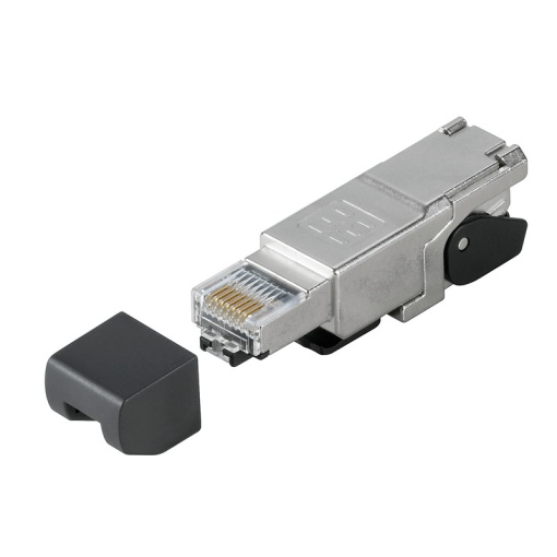 RJ45 connector, IP20, Connection 1 RJ45, Connection 2 PiercingEIATIA T568 AAWG 27...AWG 22