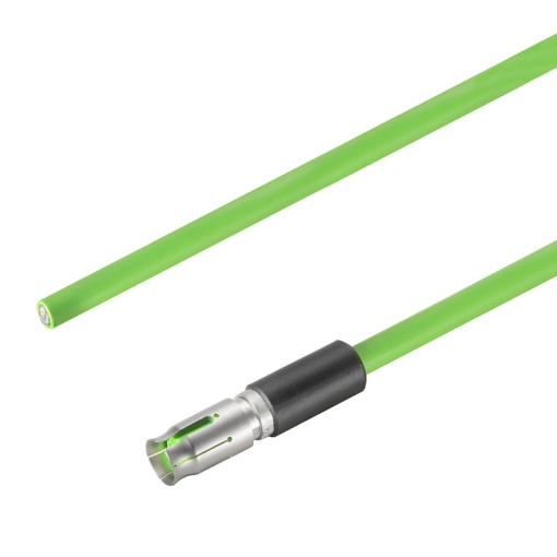 Data insert with cable industrial connectors, Cable length 0.5 m, Cat. 5e, 100 MBits