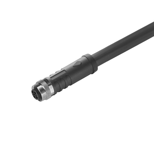 Sensor-actuator Cable, M12, Number of poles 4, 9 m, Female socket, straight, LED No, Shielded No