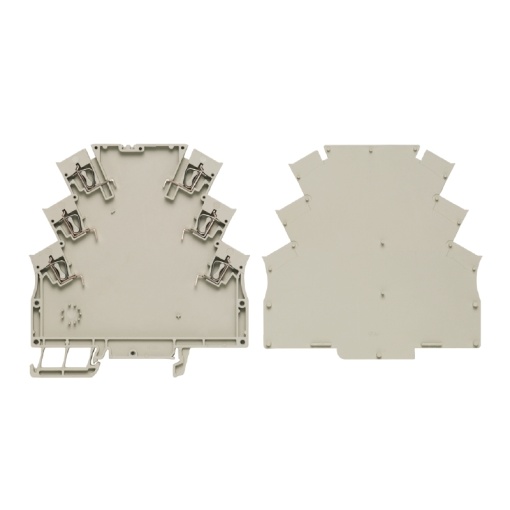 DIN rail housing Small housing, Width 6.1 , IP20, PA 666, Pebble grey