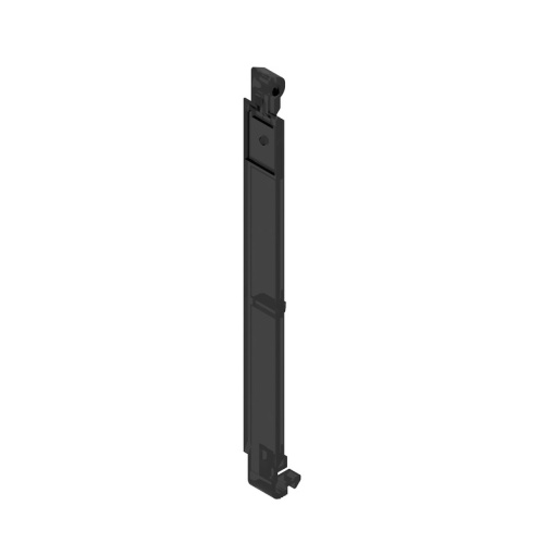 Flip cover Modular housing, Width 6.1 , Plastic, black, Transparent