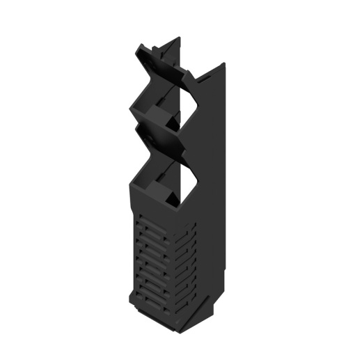 Side element Modular housing, Width 22.5 , IP20 in installed state, Plastic, black