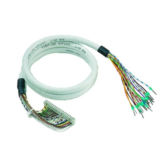 PLC-wire, Digital signals, 40-pole, Cable LiYY, 3 m