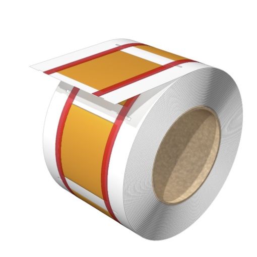Cable coding system, yellow, Conductor O.D.19.5 - 38.1 mm, without, Polyolefine, -55...105 C