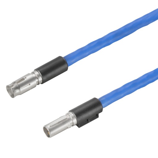 Data insert with cable industrial connectors, Cable length 0.5 m, Cat. 5e, 100 MBits