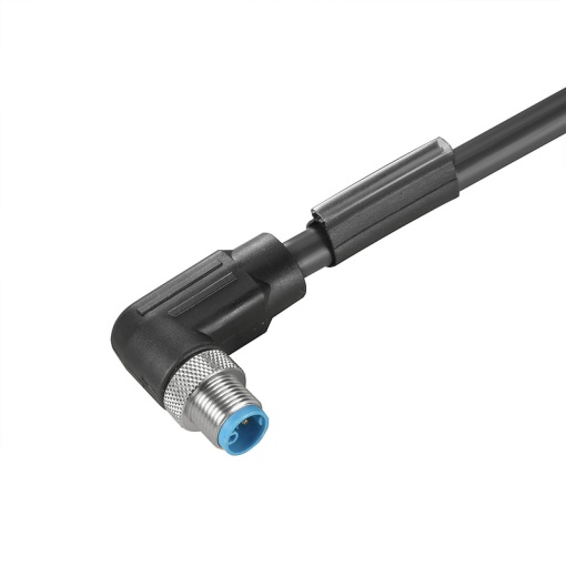 Sensor-actuator Cable, M12, Number of poles 5, 3 m, pin, 90, LED No, Shielded No
