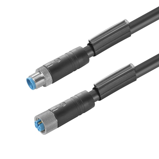 Sensor-actuator Cable, M12  M12, Number of poles 5, 1.5 m, pin, straight - socket, straight, LED No, Shielded No
