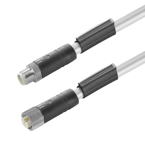 Sensor-actuator Cable, M12  M12, Number of poles 5, 1.5 m, pin, straight - socket, straight, LED No, Shielded No
