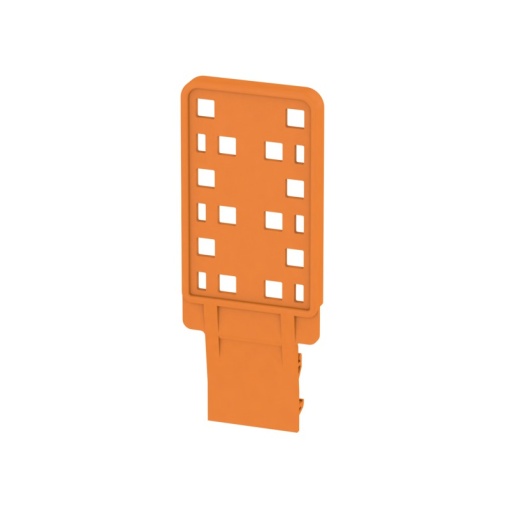Strain relief terminal, Wemid, orange