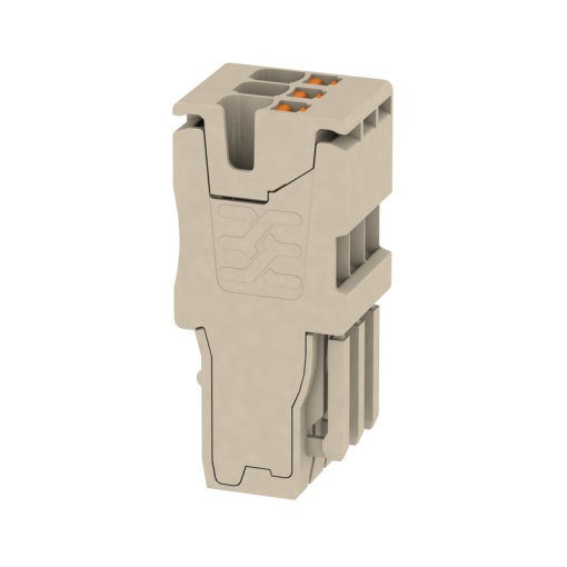 Plug terminal, PUSH IN, 1.5 mm², 17.5 A, 500 V, Number of connections 1, Number of poles 3, Width 10.5 mm