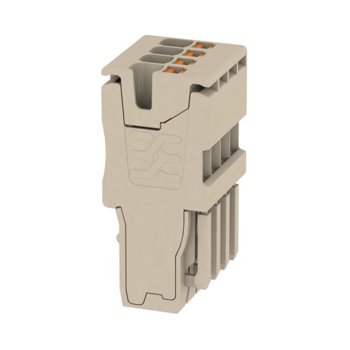 Plug terminal, PUSH IN, 1.5 mm², 17.5 A, 500 V, Number of connections 4, Number of poles 4, Width 14 mm