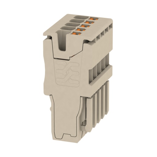Plug terminal, PUSH IN, 1.5 mm², 17.5 A, 500 V, Number of connections 5, Number of poles 5, Width 17.5 mm