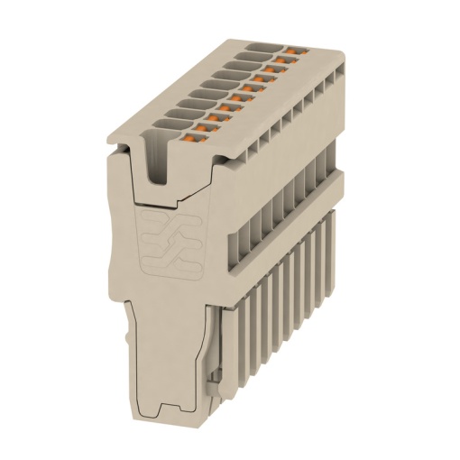 Plug terminal, PUSH IN, 1.5 mm², 17.5 A, 500 V, Number of connections 10, Number of poles 10, Width 35 mm