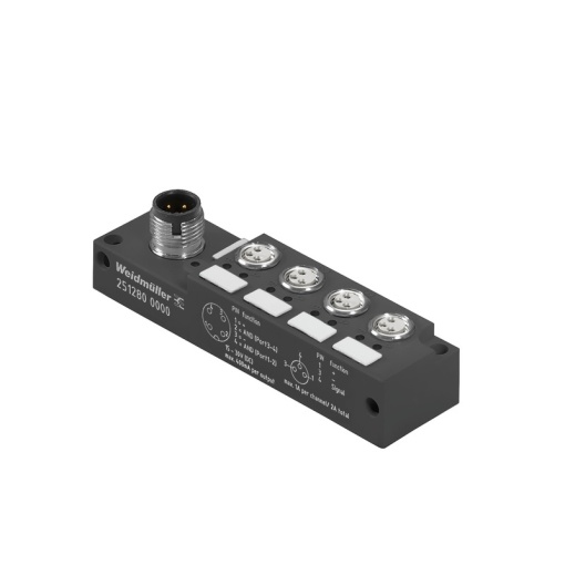 Sensor-actuator passive distributor without cable, with M12 outlet, M8, 30 V, LED Yes, LED initiator Yes, Wiring type AND