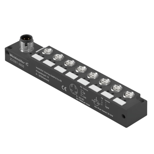 Sensor-actuator passive distributor without cable, with M12 outlet, M8, 30 V, LED Yes, LED initiator Yes, Wiring type ANDOR