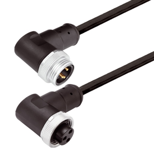 Sensor-actuator Cable, 78", Number of poles 5, 1 m, pin, 90 - socket 90, LED No, Shielded No
