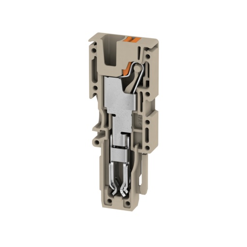 Plug terminal, PUSH IN, 4 mm², 32 A, 800 V, Number of connections 1, Number of poles 1, Width 6.1 mm