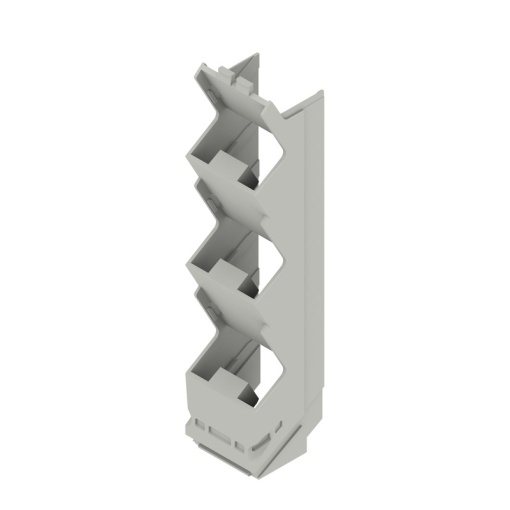 Side element Modular housing, Width 22.5 , IP20 in installed state, Plastic, Agate grey