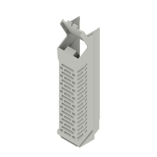 Side element Modular housing, Width 22.5 , IP20 in installed state, Plastic, Agate grey