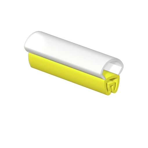 Cable coding system, yellow, Transparent, Conductor O.D.1.3 - 3 mm, without, Polyester, TPU, -30...90 C