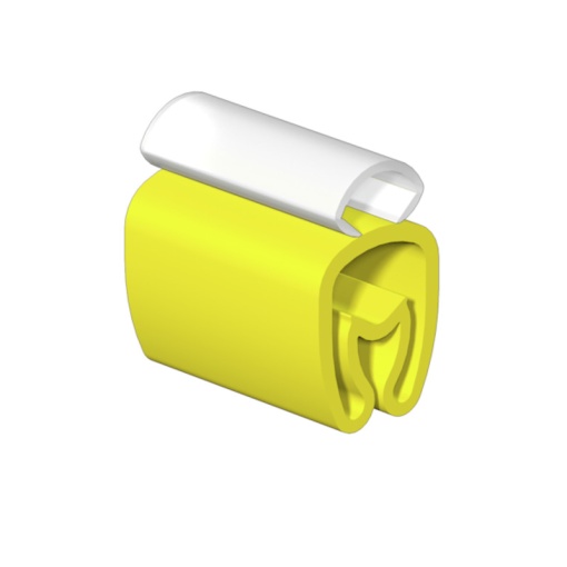 Cable coding system, yellow, Transparent, without, TPU