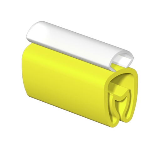 Cable coding system, yellow, Transparent, Conductor O.D.2.5 - 4 mm, without, Polyester, TPU, -30...90 C