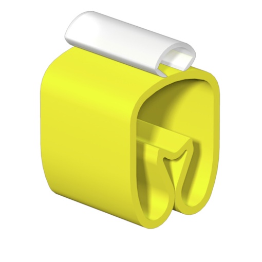 Cable coding system, yellow, Transparent, without, TPU
