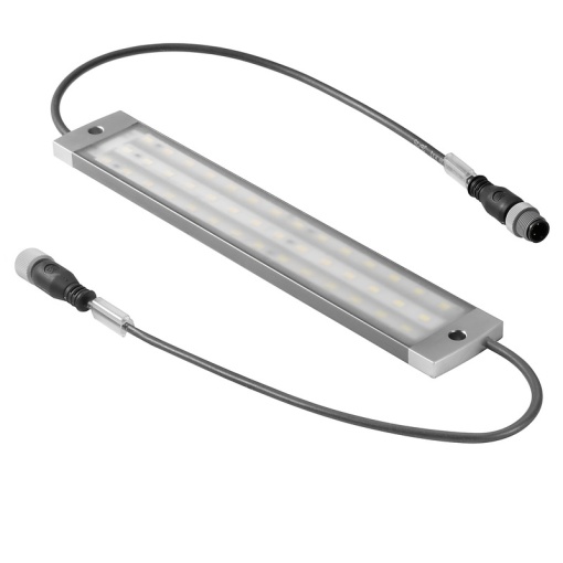 LED module, 6500K, White, Input voltage 24 V DC  10%, 0.31 A, 7.5 W, 886 lm, IP67, Pre-assembled cable, Connection thread M12  M12