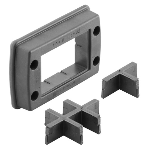 Sealing frame Cable entries system, Cabtite cable entry system, Polyamide, glass fibre-reinforced, Deep black, 106 x 70 x 19.6 mm, -40 C120 C, 