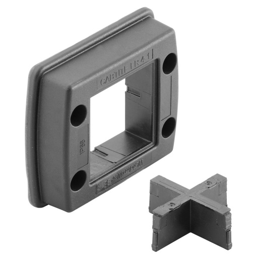 Sealing frame Cable entries system, Cabtite cable entry system, Polyamide, glass fibre-reinforced, Deep black, 81 x 70 x 19.6 mm, -40 C120 C, I
